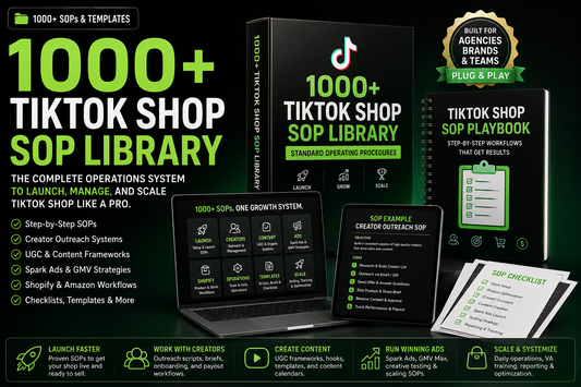 1000+ TikTok Shop SOP Library  (Life Time Access)